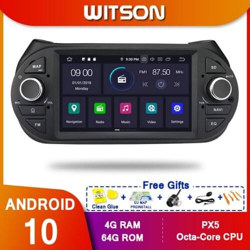 WITSON Android 10.0 Octa core(eight core) Car Dvd GPS Player For DECKLESS FIAT FIORINO 4G RAM 64G ROM IPS TOUCH SCREEN