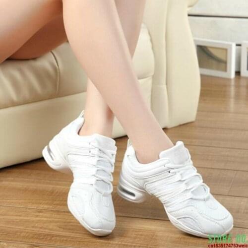 Women Black Red Gold White Dance Shoes Jazz Hip Hop Sneakers For Woman Platform Dancing Ladies Fitness