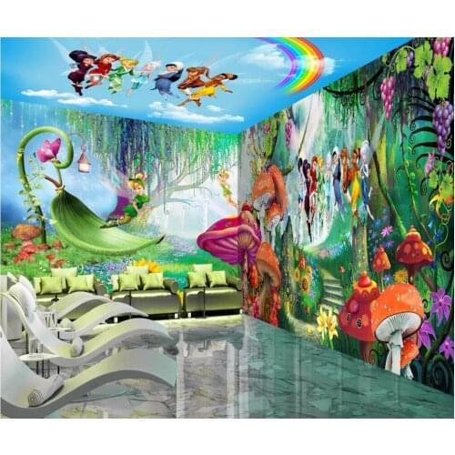 Custom photo 3d room wallpaper Forest Elf Park Flying full house backdrop Home improvement 3d wall mural wallpaper for wall 3 d