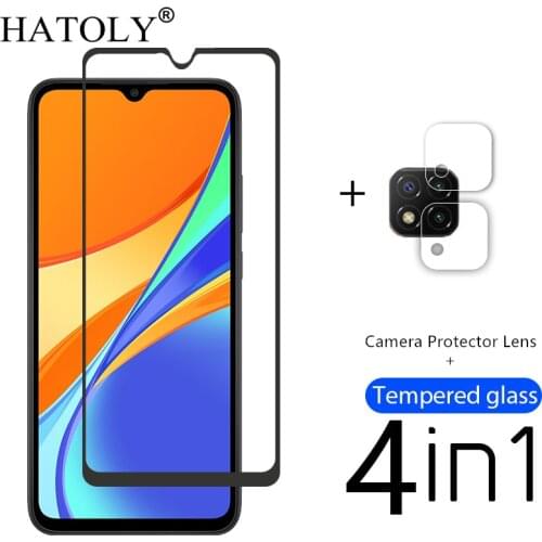 4in1 Protective Glass For Xiaomi Redmi 9C Tempered Glass for Xiaomi Redmi 9C 9A 8 7A Note 8T 9S 7 Pro Camera Screen Protector