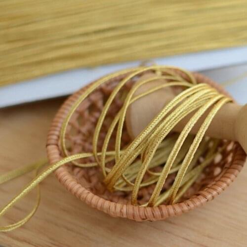 5Meters Gold Thread Braided Lace Materials DIY Handmade Crafts Sewing Dress Cheongsam Doll Clothing Accessories