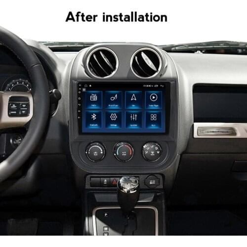 8Core Android 10 2 Din For JEEP Compass 2009-2016 Car Radio Multimedia Video Player Navigation GPS Wifi Tape Recorder Headunit