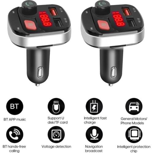 Car MP3 Player 5.0 Bluetooth Wireless FM Transmitter Bluetooth Stereo Charger Effect Sound Disk U Car Music EQ Car Lossless