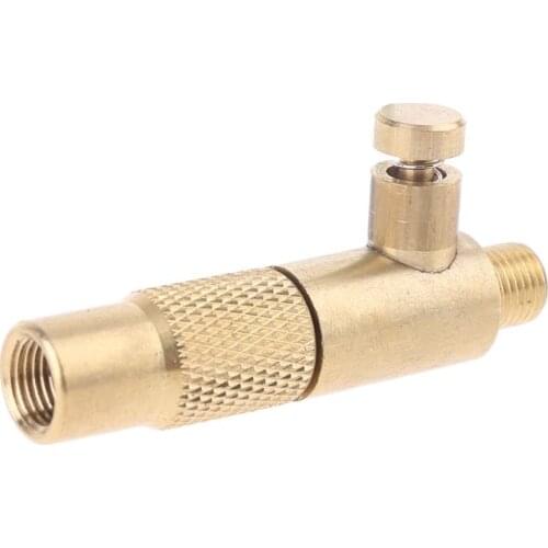 Car Tire Inflator Standard Fine Thread Air Compressor Pump Connector w Deflation H7ED