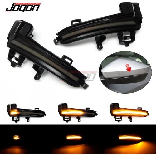 For Skoda Superb B8 MK3 III 3V A7 2016 2017 2018 2019 Car LED Dynamic Turn Signal Light Side Mirror Indicator Lamp Accessories