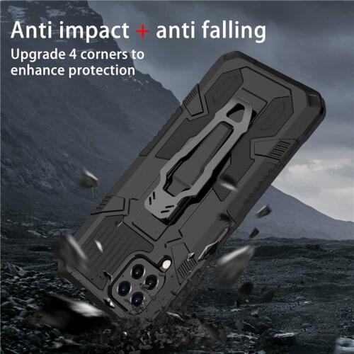 Armor Shockproof Case For Samsung Galaxy A12 A22 A32 A42 A52 A72 A82 5G A02S M02S A03S M32 Metal Belt Clip Kickstand Back Cover