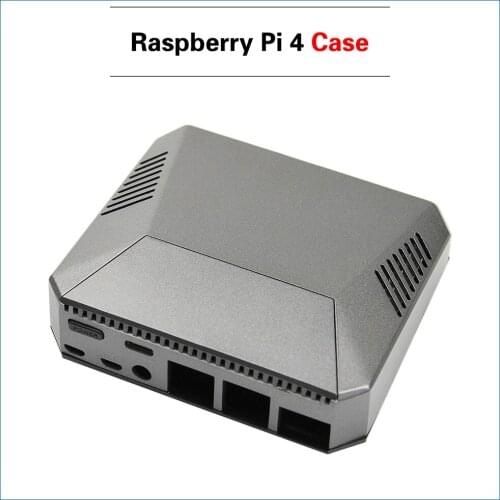 Argon One Raspberry Pi 4 Model B Case Aluminum Metal ABS Shell with Power Switch + Heat Sinks for Raspberry Pi 4 Pi 4B