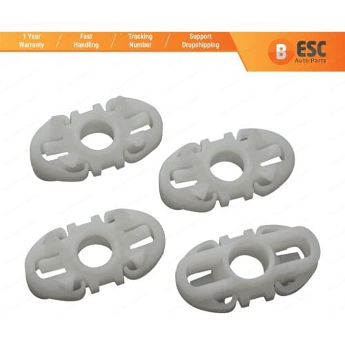 ESC EWR5030 4 Pieces Door Window Guide Glass Track Clips for Ford Transit V100 V120 V190 All Series 1994-2003 Renault kangoo
