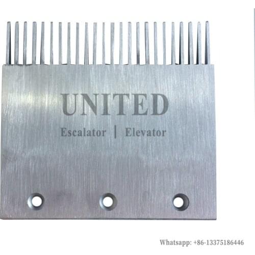 Escalator Aluminum Comb Plate 4090150000 L204mm W192mm Hole Pitch 68mm 24 Teeth