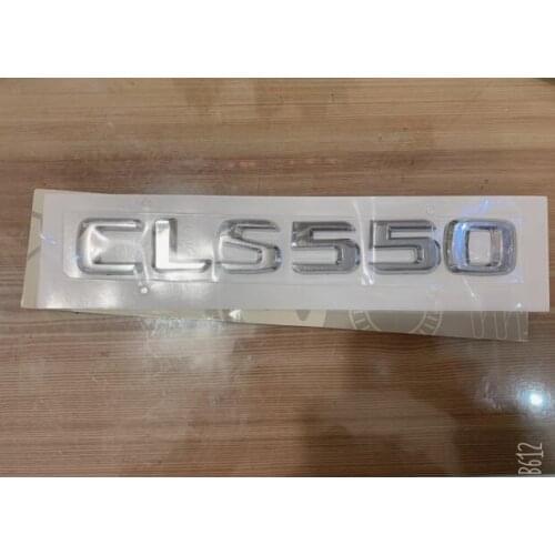 Chrome Number Letters Trunk Emblem Decal Sticker for Mercedes S Class cls 550