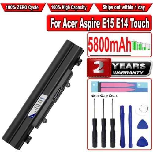 HSABAT AL14A32 2509 EX2510G Battery for Acer Aspire E5-572G E14 E5-551G E15 E5-421 For EXTENSA 2510 E5-471G-39TH E5-471G