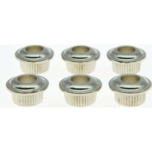 KAISH 30x Nickel 10mm METAL Vintage Tuners Conversion Bushings Adapter Ferrules