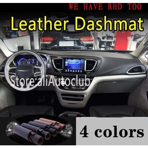 For Chrysler Grand Voager G6 2019 2020 Leather Dashmat Dashboard Cover Dash Mat Sunshade Carpet car style accessories