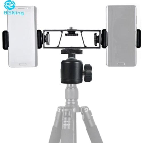 BGNing Multi Camera Stand Clip Bracket Phone Holder Tripod Mount Stabilizer Clip Fixed Clip for Video Live Broadcast Set