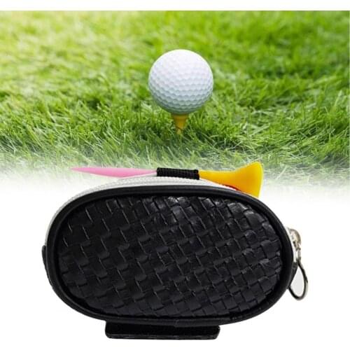 Lightweight Moisture-proof Mini Zipper Golf Ball Waist Pouch for Golf Club