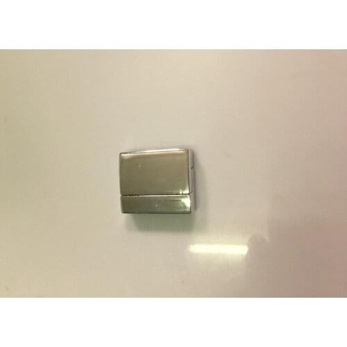 Free Ship 50pcs inner Hole size 20mmx3mm Curved Magnetic Clasps for Flat Leather bracelet - Antique Silver