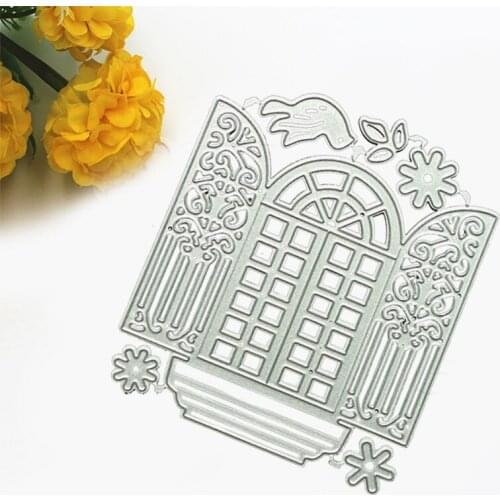 Y8AB Window Metal Cutting Dies Stencil DIY Scrapbooking Album Paper Card Template Mold Embossing Decoration