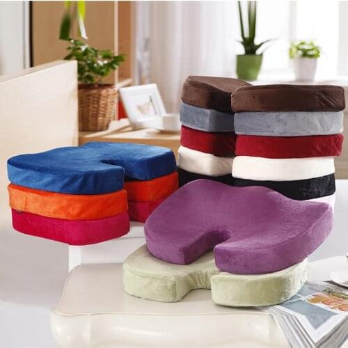 2015 HOT sale Fashion Memory Foam Back Ache Pain Office Chair Orthopedic Seat Solution Cushion high quality free shipping5