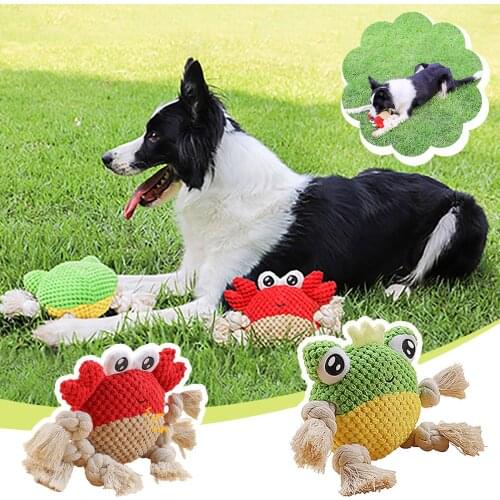 New Pet Toys Cute Puppy Toy Cute Plush Dog Masticate Toys Boring Durable Hard Rope Toy Puppy Pet Dog Cloth Plush Vocal Toy