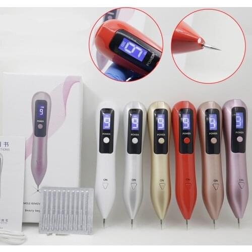 New Plasma Pen 9 Levels LED Laser Mole Dark Spot Remover Pen Skin Wart Tag Nevus Sweep Tattoo Removal facial cosmetology devices