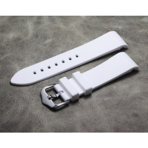 High quality 18mm 19 20mm 22mm Rubber Watch Strap Blue White Black Silicone watchband for Seiko Casio Omega Watch band Wholesale