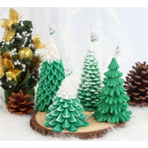 Santa Claus Christmas Tree Hat Candle Silicone Mold DIY Snowman Candle Making Resin Soap Mold Christmas Gifts Craft Home Decor