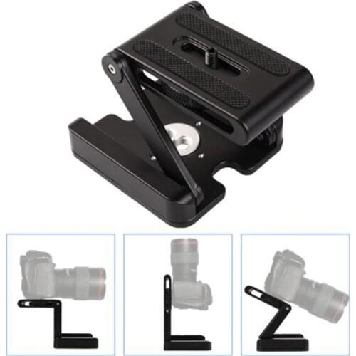 Aluminium alloy Z style folding gimbal Desktop tripod Micro rack slide rail