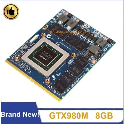 Brand New GTX980M GTX 980M 8G GDDR5 MXM N16E-GX-A1 Video Graphics Card GPU For Dell Alienware/HP/MSI/Clevo Laptop Fully Tested
