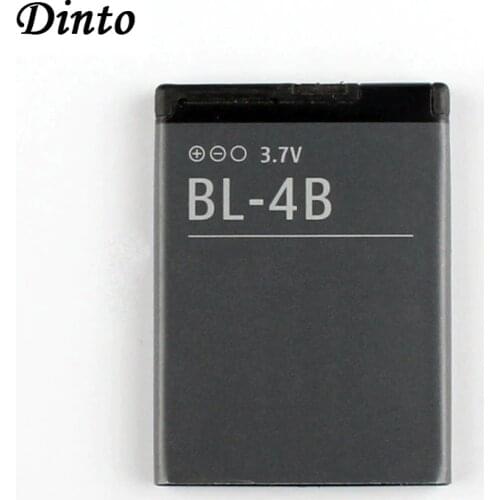 Dinto 1pc 700mAh BL-4B BL4B BL 4B Replacement Cell Phone Battery for Nokia 2505 3606 3608 2670 2660 2630 5000 6111 N75 N76