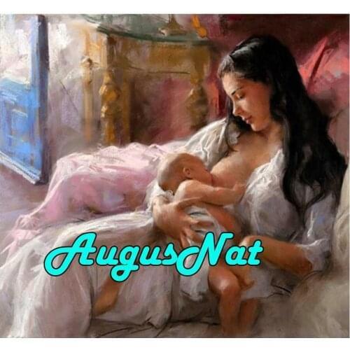 Woman diamond painting full mother baby dimond mosaic beads embroidery painting canvas picture diamant drawing tapestry crafts