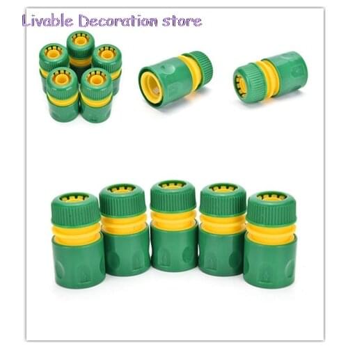 1PC 34mm 1/2" Hose Pipe Fitting Set Quick Yellow Water Connector Adaptor Garden Lawn Tap Water Pipe Connector