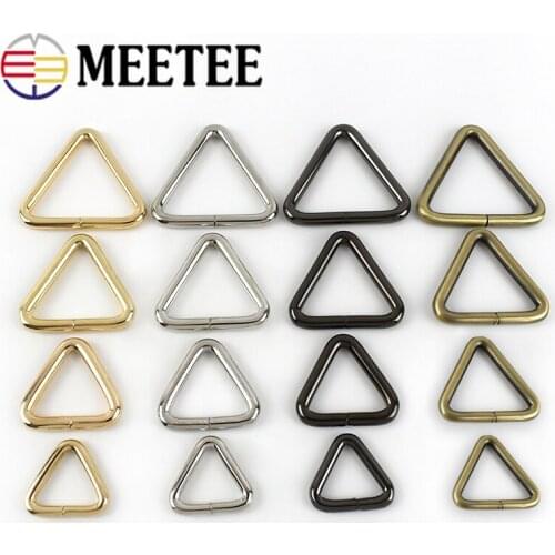 20pcs 19/25/31/38mm Metal Buckles Clasp for Bag Strap Adjuster Iron Ring Handbag Chain Hanger Connector DIY Hardware Accessories