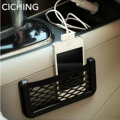 Car Storage Net Bag Mesh Pocket Organizer Stick-on For Renault Koleos Duster Skoda Yeti Mazda 2 3 5 6 cx-5 cx-7 cx-9