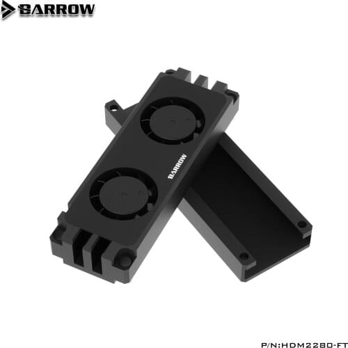 Barrow 2280 22110 PCIE SATA support multi specification M.2 Hard Disk Dual Fan Heat Sink Cooling radiator HDM2280-FT