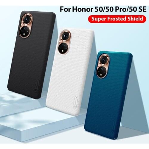 For Honor 50 Case For Honor 50 Pro Case NILLKIN Frosted Shield PC Hard Back Protective Case For Honor 50 SE with Gift Holder