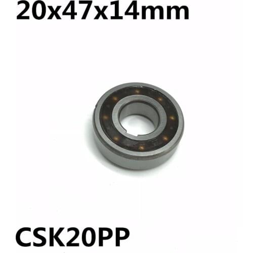 CSK20 CSK20PP 20x47x14mm 6204PP One Way Bearing With Keyway Sprag Freewheel Backstop Clutch Free shipping
