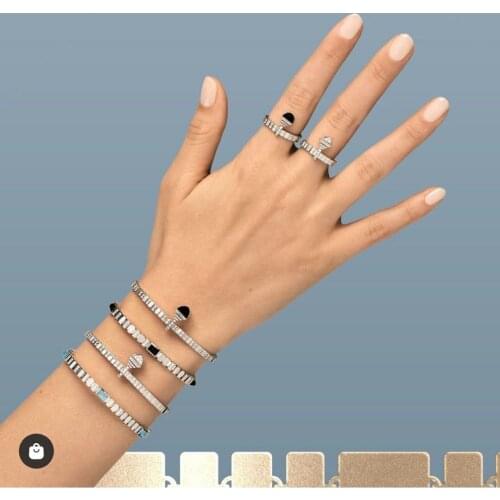 Jankelly luxury Unique African Bangle Ring Set Jewelry Sets For Women Wedding Cubic Zircon Crystal CZ Dubai Bridal Jewelry Set