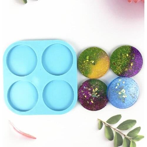 DIY Circle Phone Holder Silicone Mold Round Resin Mold Phone Grip Epoxy Resin Casting Mold Phone Socket Resin Molds Tool