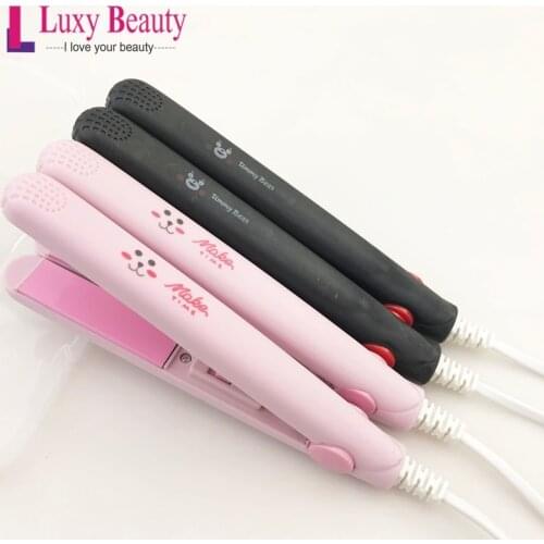 Mini Hair Straightener Hair Curler Electronic Volume Dual-use Ceramic Styling Tool 220V Bangs Curler For Home Travel