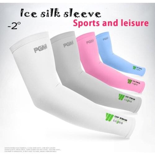 Outdoor Sunscreen Arm Men Women Ice Silk Sleeve UV Protection Brand Golf Tennis Baseball Sleeve Quick Dry Soft High Quality