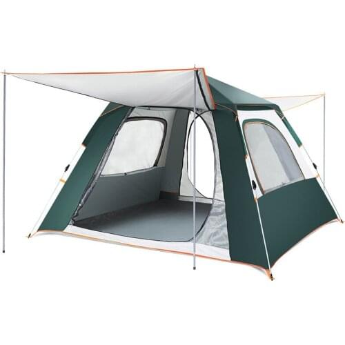 Fully Automatic Tent Outdoor Travel 3-4 People 210T Waterproof Oxford Cloth Thick Ventilated Large Space With Top Cover