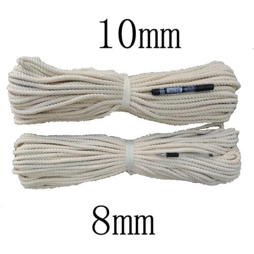 8MM 10MM 25M Braided Cotton Rope Twisted Cord Beige Ropes DIY Craft Macrame Woven String Home Textile Accessories Craft Gifts