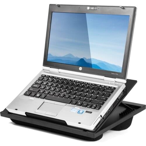 Bed Sofa Laptop Stand 7 Angles Adjustable Dual Microbead Bolster Cushions Multifunction Notebook Lapdesk Tablet Tray