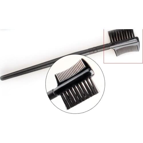 Pro Comb brush For Eyelash Extension Cosmetic Makeup Tools Eyebrow Eyelash Brushes Portable Dual-Comb Extension Brush Comb