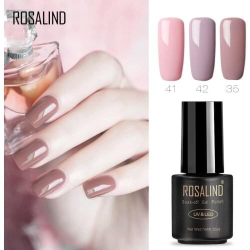 ROSALIND Gel 1S 7ML Gel Nail Polish UV Nail Polish LED Manicure Nail Varnish Permanent Nail Lacquer Gel