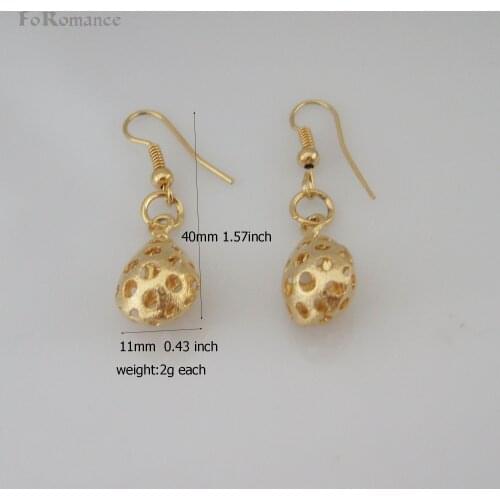 ORDER 10$ SHIP WITH TRACKING YELLOW GOLD GP FILLED BRASS DANGLE TALL 40 MM 1.57 INCH WATER DROP WITH HOLES DANGLER EARRING