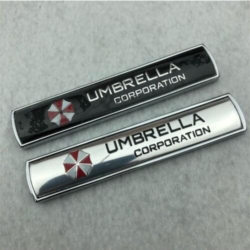 Car styling 3D Aluminum alloy Umbrella corporation car stickers decals emblem decorations badge auto accessories