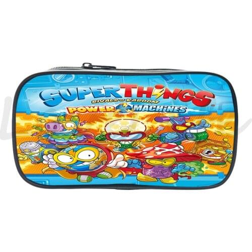 Super Zings Pen Bag Boys Girls Pencil case Cosmetic bag Children Stationery Bag Students Kids Super Things Pencil Holder