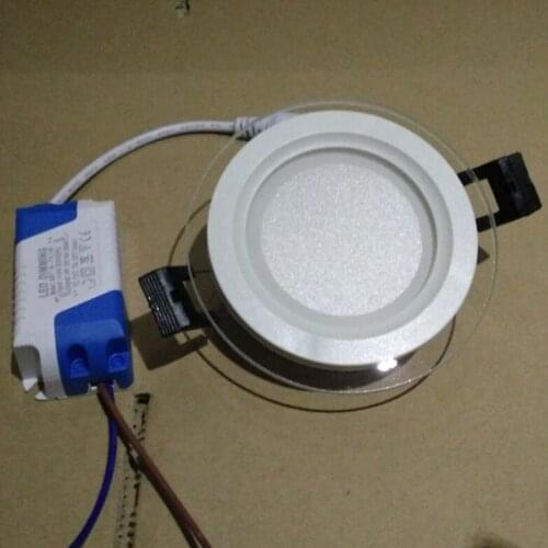 6W 9W 12W 18W Dimmable LED Panel Downlight Square Glass Cover Lights High Bright Ceiling Recessed Lamps AC85-265 + Driver