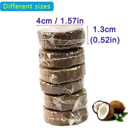 Compressed Coir Pith Pellet Coco Peat Fiber Disc Hydroponic Soil Plant Plugs Grass Refill Kit Succulent Potting Medium Fibredust